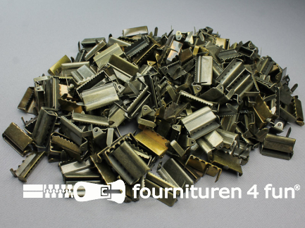 RESTPARTIJ - Ruim 200 stuks bretelversteller 25mm brons - B-KEUZE